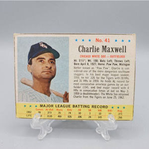 Charlie Maxwell 1963 Post #41 White Sox Baseball Card